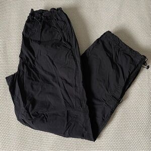 Garage Black Cargo Parachute Pants